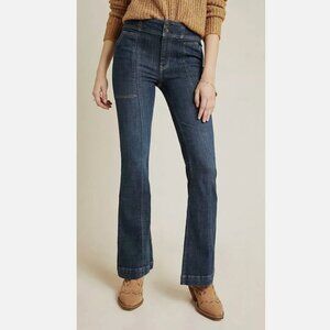 Pilcro And The Letterpress By Anthropologie High Rise Trouser Bootcut Size 28